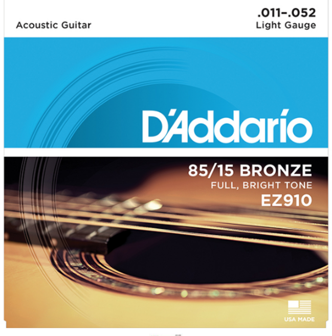다다리오 어쿠스틱 기타 줄, EZ910, 1개