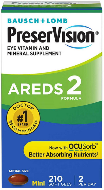 바슈롬 프리져비젼 아레즈2 눈영양제 눈비타민 루테인 미네랄, 1개, 210정