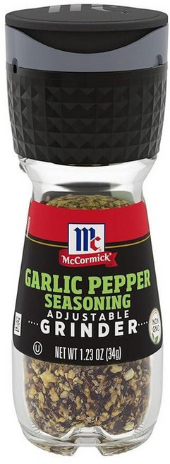 McCormick 마늘 후추 시즈닝 그라인더 34.9g(1.25온스), 1개, 34g