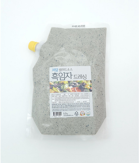 [본초소스] 저당샐러드소스 저당드레싱 흑임자드레싱, 1개, 1.2kg