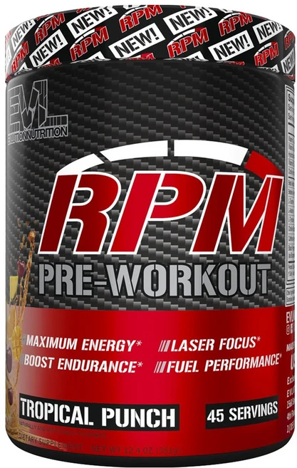 EVLUTIONNUTRITION RPM 프리-워크아웃 트로피컬 펀치, 351g, 1개 - 쿠팡