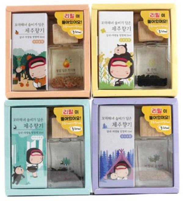 아트박스/제주하우스 제주하우스 제주해녀 숨비 차량용 방향제 30ml (리필15, 유채꽃향