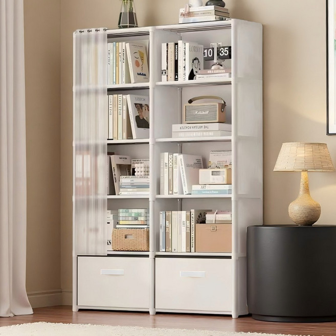 페어홈 조립식 옷장 서랍형 수납 선반 팬트리 수납함 드레스룸 비키니 옷장, 5단, 화이트