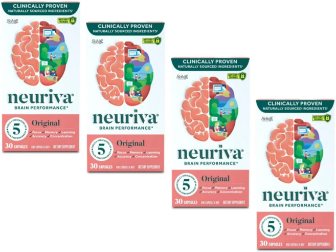 Schiff Neuriva 브레인 퍼포먼스 오리지널 캡슐 30정, 4개 - 쿠팡