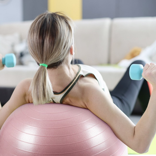 아이워너 쉽게 터지지 않는 안전한 짐볼 임산부/아동/입문자 초보 최대하중 250kg 안티버스트 55cm/65cm/75cm 사이즈, 라일락_65cm_펌프/가이드포함