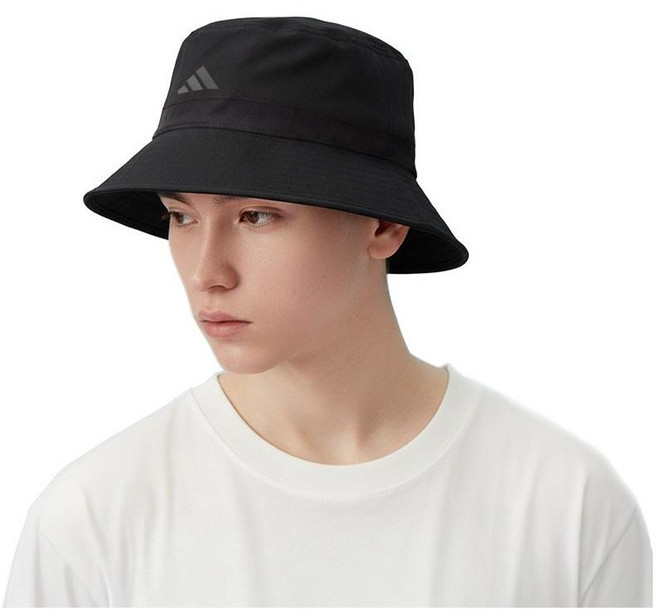 아디다스 남녀공용 햇빛 차단 버킷 햇 벙거지 모자 여행 골프 낚시 등산 모자, 713 블랙 남성