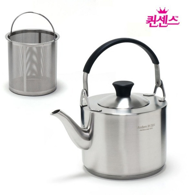 퀸센스 모던 인덕션 304 주전자 1.2리터차망포함, 1.2L