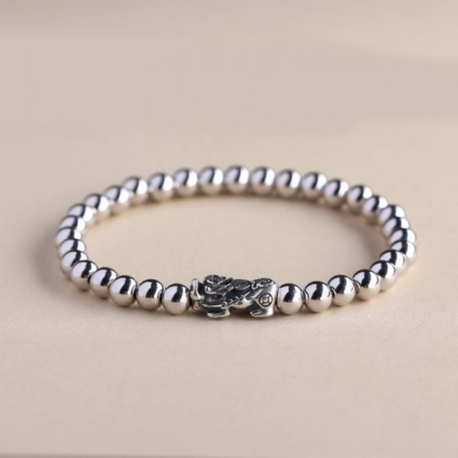 925실버(도은) 비휴 염주 팔찌 s994