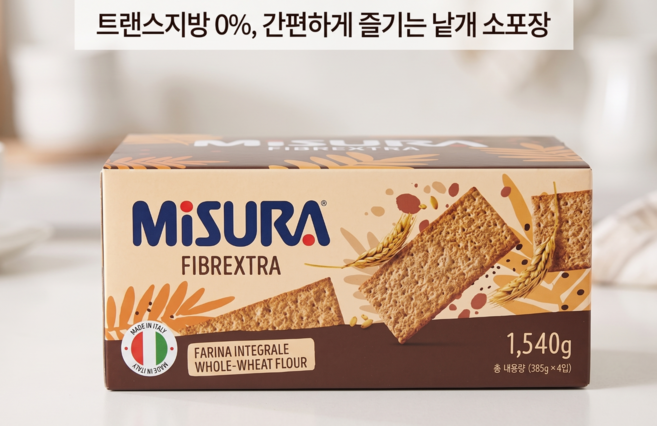 미주라 통밀 크래커, 385g, 4개