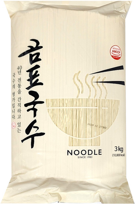 곰표국수 소면 영동식품 국수명가 40년전통, 4개, 3kg