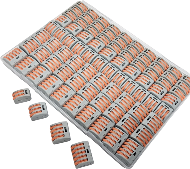 원터치 푸시 레버형 전선 커넥터 연결단자 82pcs 1세트 PCT 시리즈, 82개