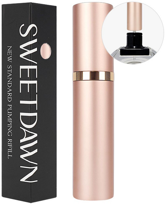 스윗던 뉴 스탠다드 펌핑식 충전 향수공병 5ml, 1개, 로즈골드