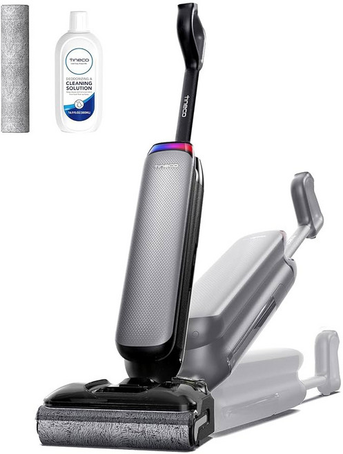 티네코 습식 건식 진공 청소기 22kPa 흡입 바닥 청소기 걸레 50분 런타임 i 스마트 센서 듀얼 블록 엉킴 방지 디자인 185 플래시드라이 듀얼 엣지 청소 180, Floor One S7 Artist
