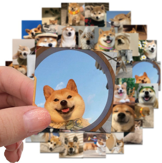 귀여운 강아지 스티커 모음 리무버블 폰꾸 다꾸 씰 스티커, 1개, 귀여운 강아지스티커