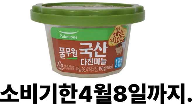 풀무원 국산 햇다진마늘, 1개, 150g