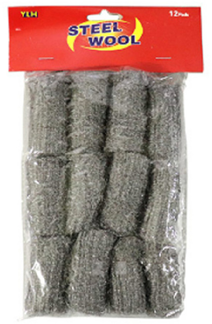 주방용 스틸울 수세미 12p 싱크대 후드 스텐 청소