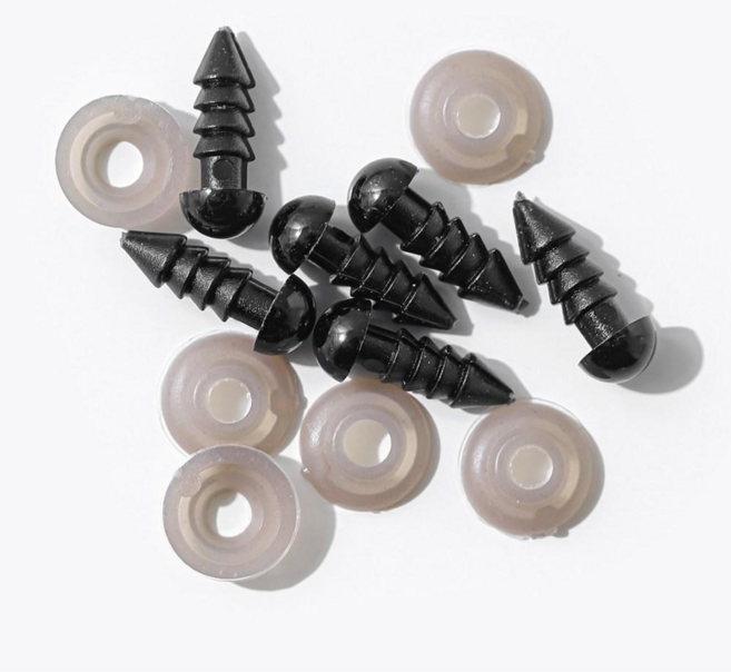 모니모니 인형눈 나사형 100p 세트, 1개, 5mm 50p + 6mm 50P