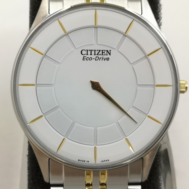 [Citizen] 시티즌 스틸레토 AR3014-56A 흰색 울트라 씬 에코드라이브 남성용 시계