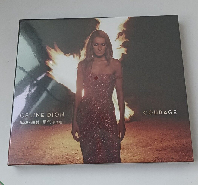 席琳迪翁 Celine Dion《Courage》CD專輯+海報歌詞頁 全新未拆封, 如圖所示