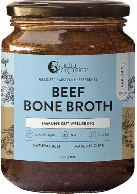 누트라 오가닉스 비프 본 브로스 내추럴 비프 Nutra Organics Beef Bone Broth Natural Beef, 1개, 190g - 쿠팡