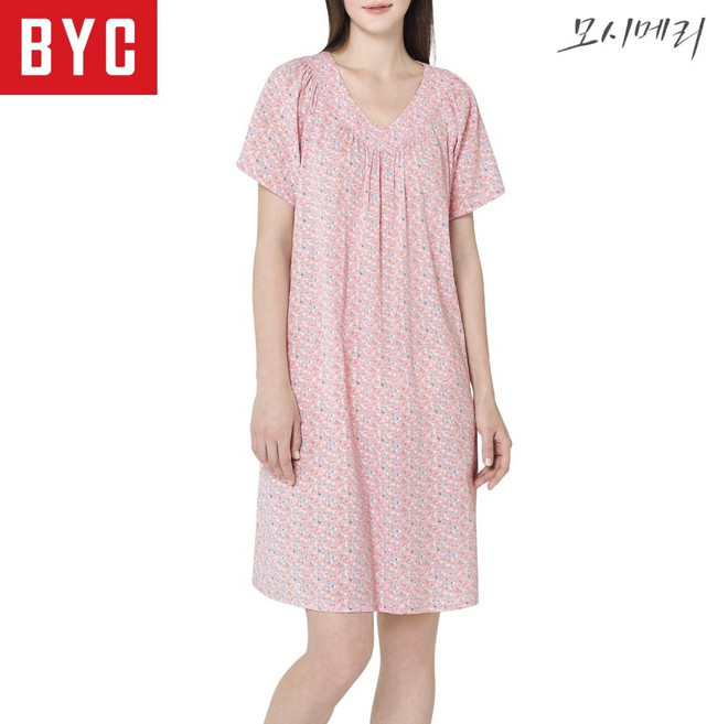BYC 여름 냉감 모시 원피스 실내복 (ECF5578)