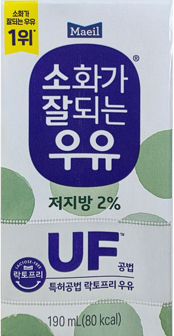 매일유업 소화가 잘되는 우유 저지방, 190ml, 3팩