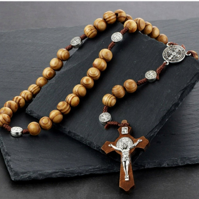 다플 천주교 카톨릭 원목 십자가 우드 팬던트 남성 여성 나무