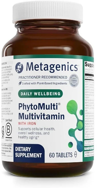 메타제닉스 포토멀티 멀티비타민 PhytoMulti Multivitamin 철분 함유 60정, 1개 - 쿠팡