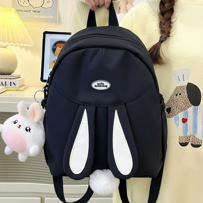 스토리원 U-SSBG053 큐티 토끼 미니 백팩 인형증정