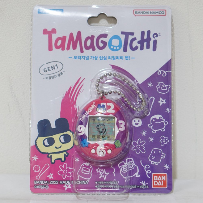 반다이 다마고치 오리지널 퍼플핑크 클록, 1개
