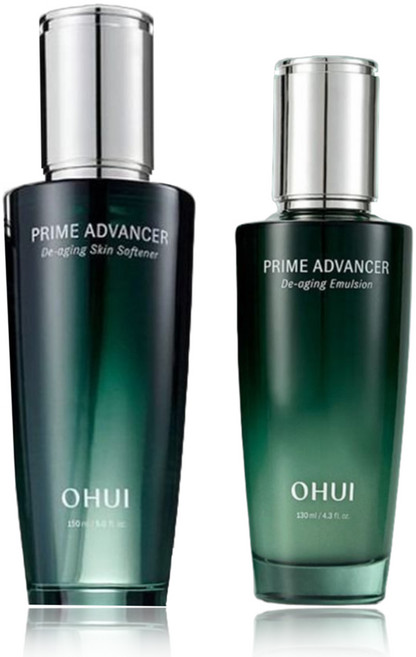 오휘 프라임 어드밴서 디에이징 스킨 소프너+에멀젼 2종세트, 2세트