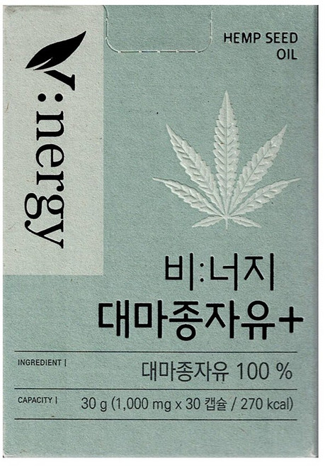 휴럼 비너지 대마종자유 플러스 1000mg x 30캡슐, 5개, 30정