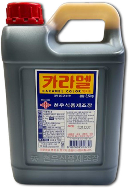 천우 캬라멜 소스 3.5kg 찜닭집소스 약식 약밥 약과 떡집캬라멜색소, 1개