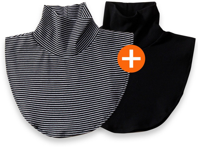 1+1 고급 페이크 목폴라 넥워머 목만있는 남여공용 목토시 레이어드