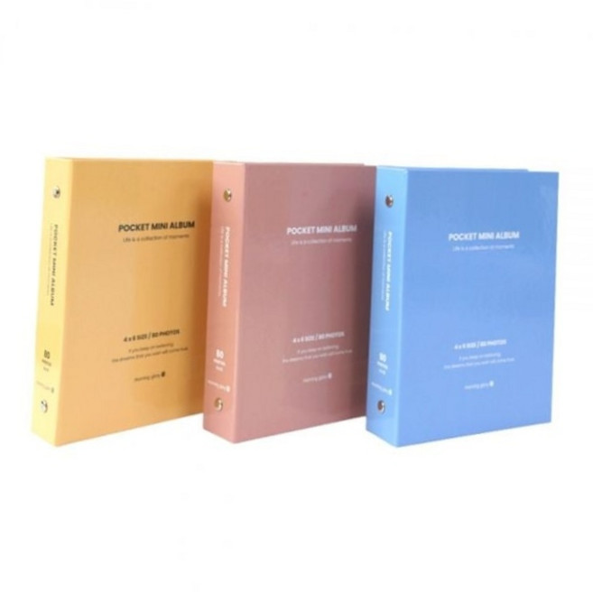 4x6 1단 미니 포켓 앨범 80장 사진 보관 다꾸 포카집 포토 사진첩