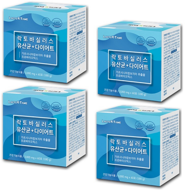 락토테미 락토바실러스 유산균다이어트, 180g, 4개