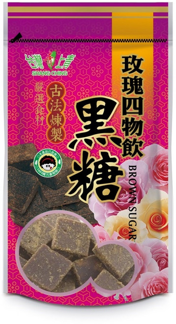 台灣上青 玫瑰四物黑糖塊, 180g, 1套, 3個裝