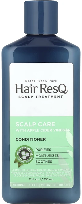 Petal Fresh 헤어 ResQ 컨디셔너 두피 케어 사과 식초 함유 355ml(12fl oz), PetalFresh헤어ResQ컨디셔너두피케어사과식초함유, 1개, 355ml - 쿠팡