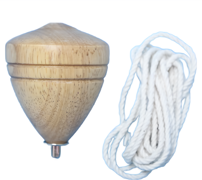 美 台灣製陀螺(中) 實木陀螺 彩繪陀螺, 1套