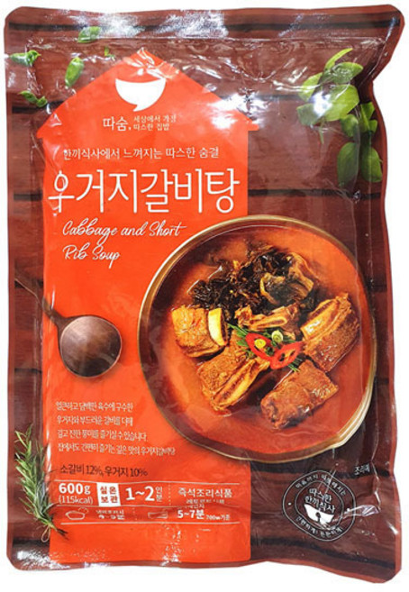 (무)우거지갈비탕(선미 600g)X3개, 3개, 600g