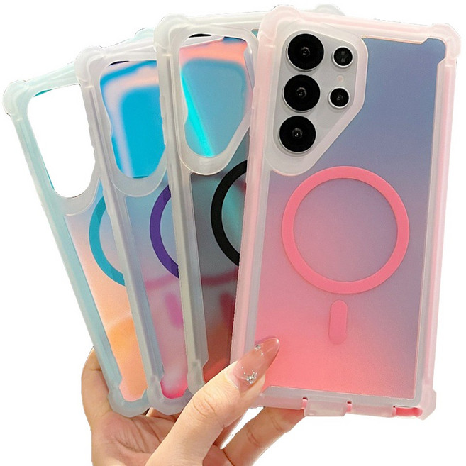히웅히웅 갤럭시S25울트라 전용 S938N S25울트라 5G 페이드아웃 컬러가드 오로라 맥세이프 호환 범퍼 휴대폰 케이스