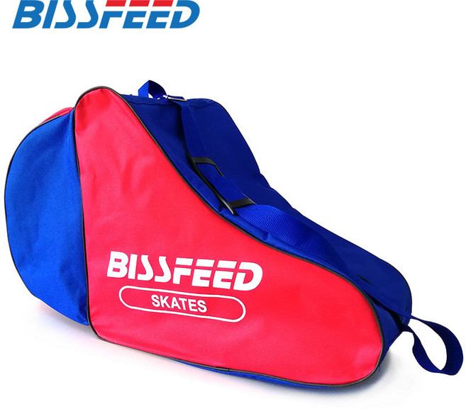 방수 스케이트 가방 롤러 수납 케이스 인라인 아이스 스피드, 1개, 빨강 파랑  (성인용)
