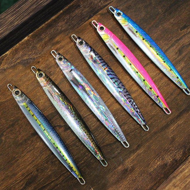 톨른피싱 빅게임 리얼무늬 메탈 롱지그 지깅 6종, 120g, 01 TF15, 1개