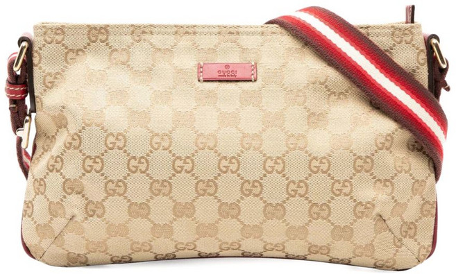 구찌 중고 2000-2015 GG 캔버스 웹 크로스 백