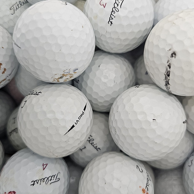 타이틀리스트 A+급30알 골프 로스트볼, 화이트, 1개입, 40개