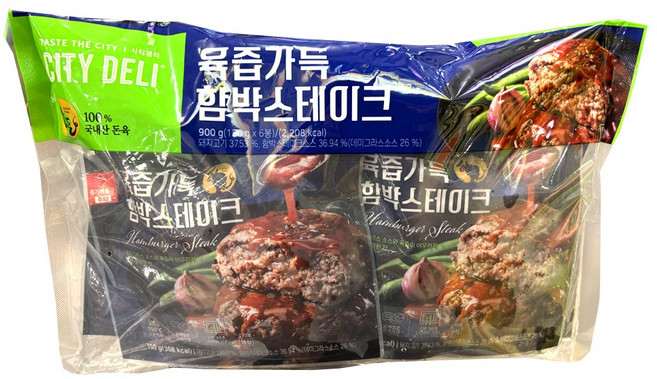 코스트코 삼립 육즙가득 함박스테이크 (150gx6개입) /냉장 개별포장, 1개, 600g