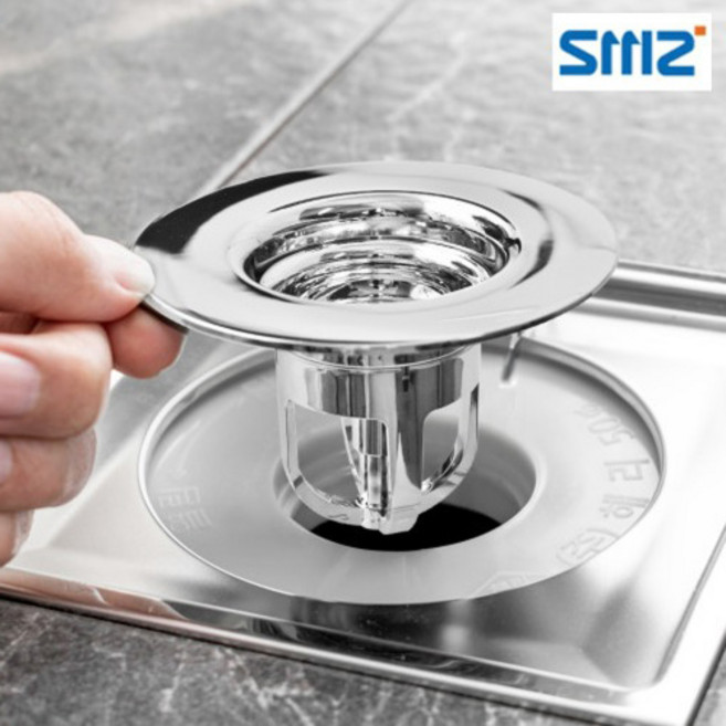 SMZ 하수구트랩 역류방지 배수구캡 거름망, 1개