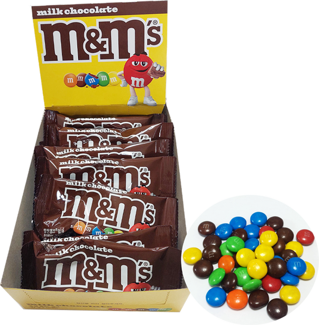 마즈 엠엔엠즈 밀크 싱글 초콜릿 37g x 24개., 36개