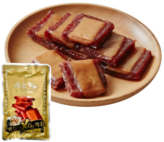 楊家香 獨立包裝豬肉乾系列 干貝起司XO醬, 120g, 1個