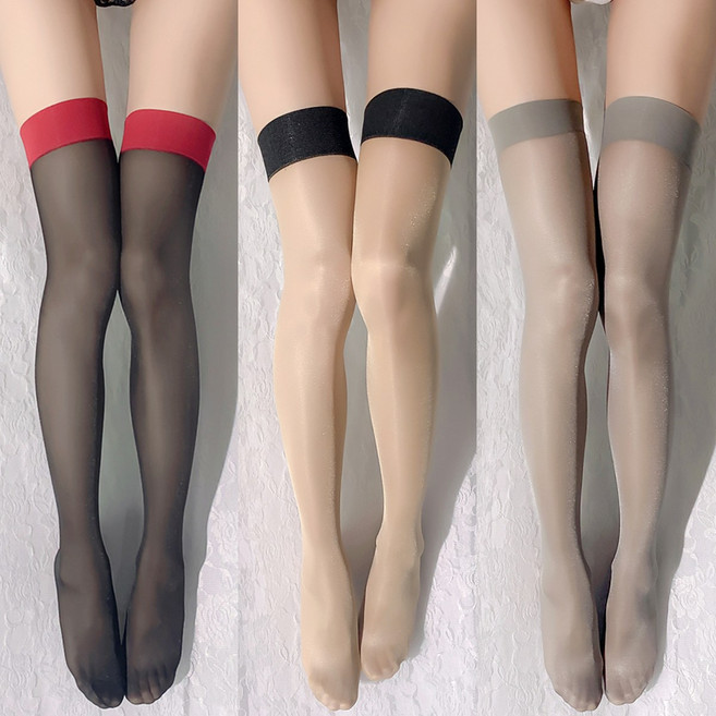 투톤 배색 밴드스타킹